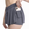 thumbnail image 1 of Goodwill 2 in 1 Flowy Running Yoga Shorts for Women Gym Fitness Workout Athletic Spandex Shorts with Pocket, 1 of 2