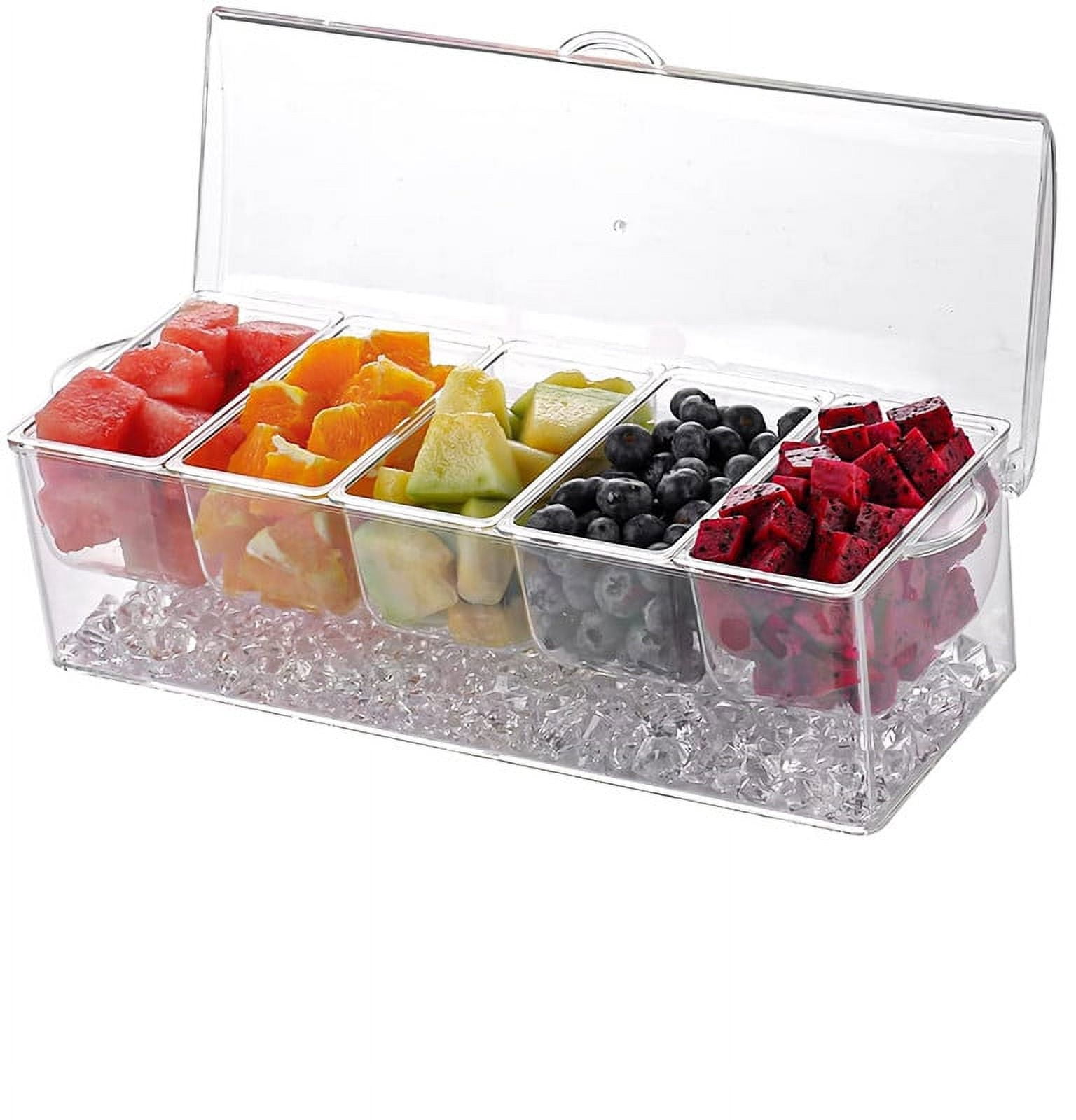 Goodwill Plastic Buffet Dish - Condiment Server, Ice Party Serving Bar ...