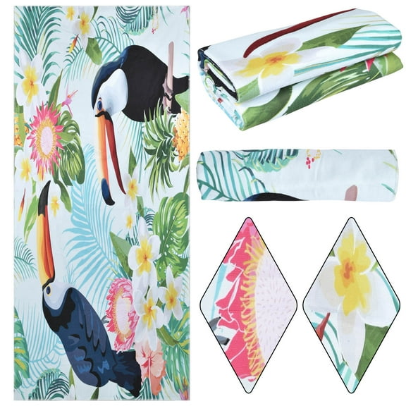 Goodwill Microfiber Beach Towel, Large 60"*27", Flamingo Fast Quick Dry,Cool Travel Pool Towel, Ideal Gift for Women Men, Mom Dad, Best Friend Boyfriend Girlfriend