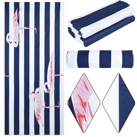 Goodwill Microfiber Beach Towel, Large 60"*27", Flamingo Fast Quick Dry,Cool Travel Pool Towel, Ideal Gift for Women Men, Mom Dad, Best Friend Boyfriend Girlfriend