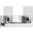thumbnail image 1 of Goodwin Collection Two-Light Polished Chrome Modern Vanity Light with Clear Glass, 1 of 4