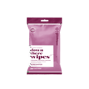 Goodwipes Down There Wipes, Feminine Hygiene Wipes, Rosewater Scented, 1 Pack, 20ct