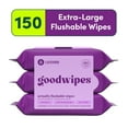 thumbnail image 1 of goodwipes Flushable Butt Wipes, Lavender Scented, 3 Pack, 150 Total Wipes, 1 of 11