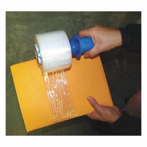 Stretch Wrap, 3" W x 650 ft. L, 150 ga, Cast Style, Clear, Heavy Duty 15A897
