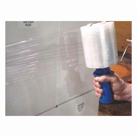 Stretch Wrap, 5" W x 650 ft. L, 150 ga, Cast Style, Clear, Heavy Duty 15A898