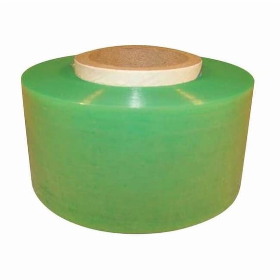 Stretch Wrap, 2" W x 1000 ft. L, 60 ga, Cast Style, Light Green, Light Duty 15A857