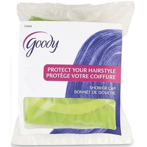 Goody 10464 Shower Cap, Regular Size, Protects Hair From Water and Steam, Waterproof