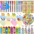 thumbnail image 1 of Goody Bags for Birthday 24 Set: Return Gifts with Multicolor Pens Pencils and Bookmarks for Classroom Prizes, 1 of 10