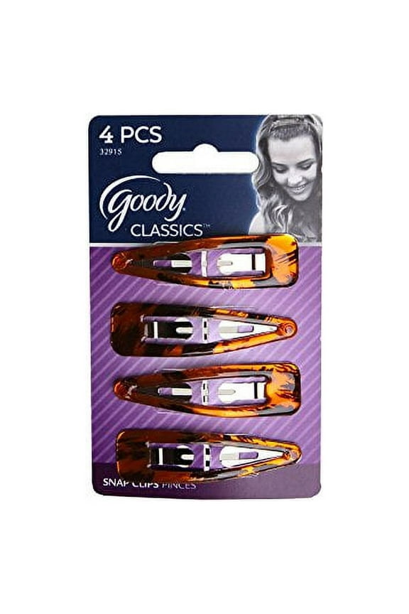 Classics Contour Clip, Shiny Tort, 4 Count