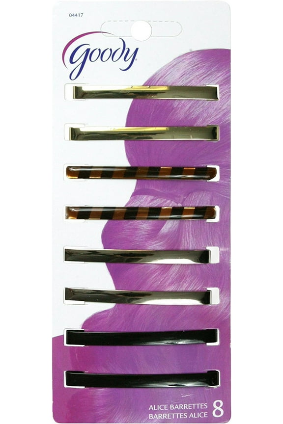 Classics Hair Barrette Stay Tight, Patterned, 8 Count (Pack of 3)