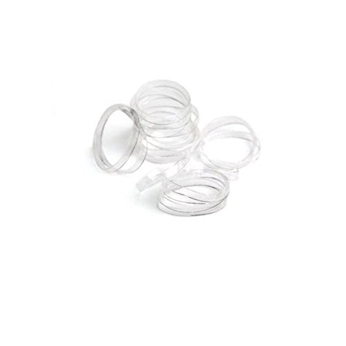 Goody Classics Hair Elastic, Mini Polybands Crystal Clear, 75 Count (Pack of 3)