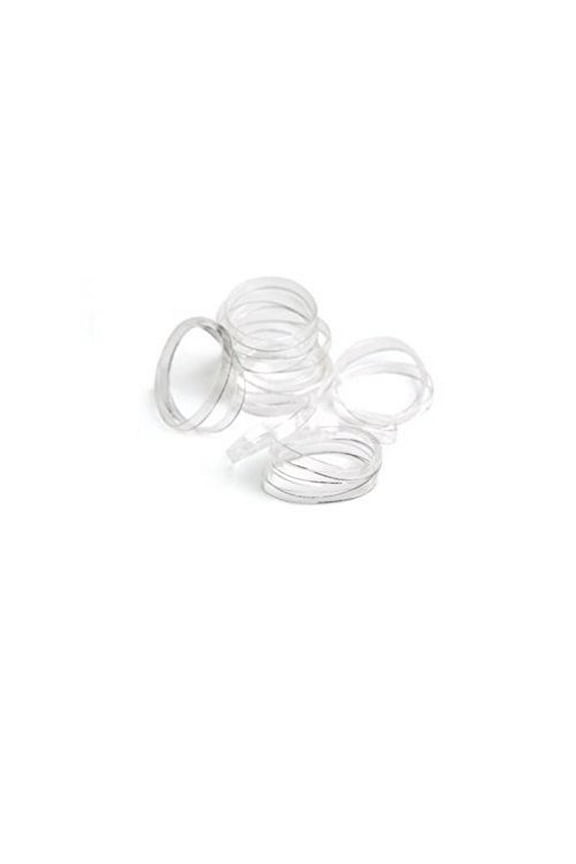 Classics Hair Elastic, Mini Polybands Crystal Clear, 75 Count (Pack of 3)