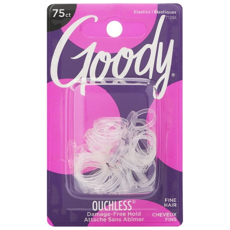 Goody Ouchless Elastics, Fine Hair - 75 elastics