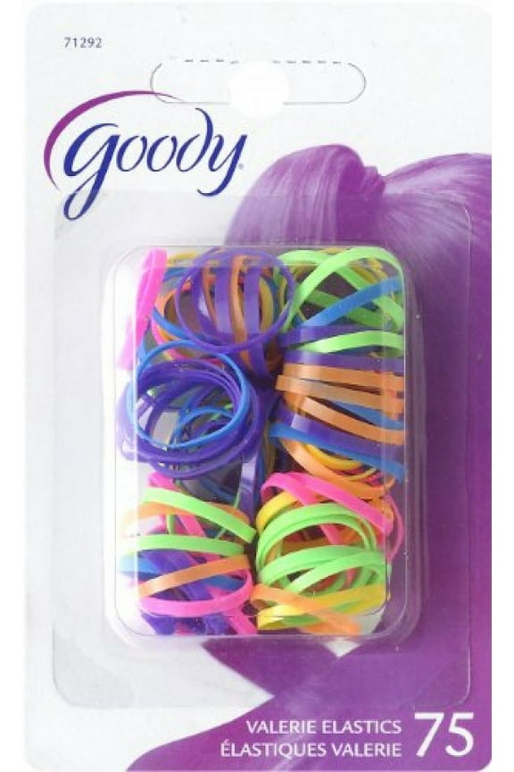Classics Hair Elastic, Polybands Mini Neon 75, 0.079 Ounce (Pack of 3)