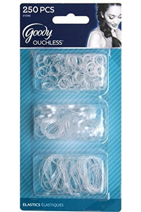Classics Polybands Elastic, Multi 250 On Clear, 0.649 Ounce (3-Pack)