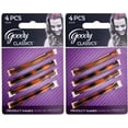 thumbnail image 1 of Goody Classics Stay Tight Barrette Mock Tort, 2" - 4 Count Barrettes - 2 Packs, 1 of 1