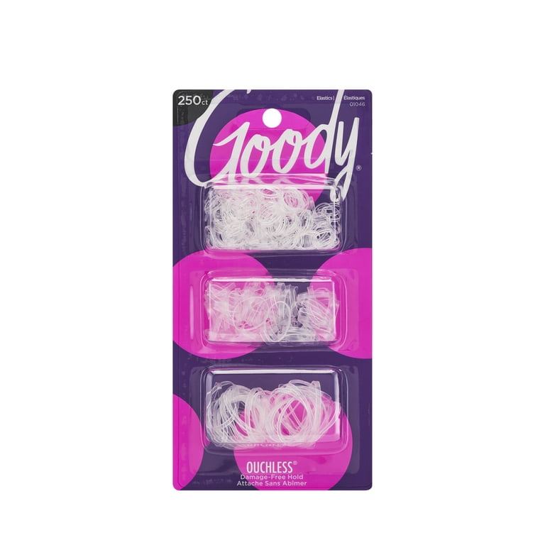Goody Ouchless Black Rubber Bands Value Pack, 250 ct - Kroger