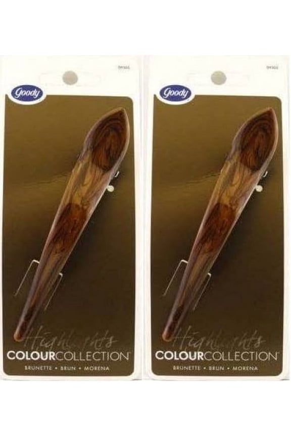 Colour Collection Brunette Salon Hair Clip - 2 Count by Goody