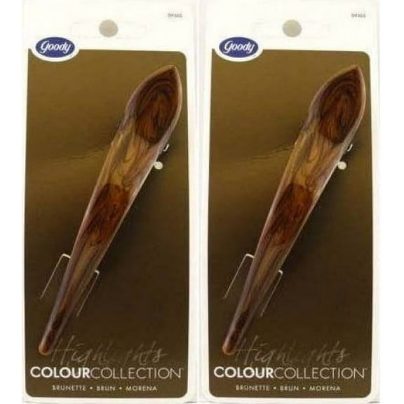 Goody Colour Collection Brunette Salon Hair Clip - 2 Count by Goody