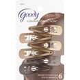 thumbnail image 1 of Goody Colour Collection Contour Hair Clips, Brunette, 6 Count (Pack of 3), 1 of 3