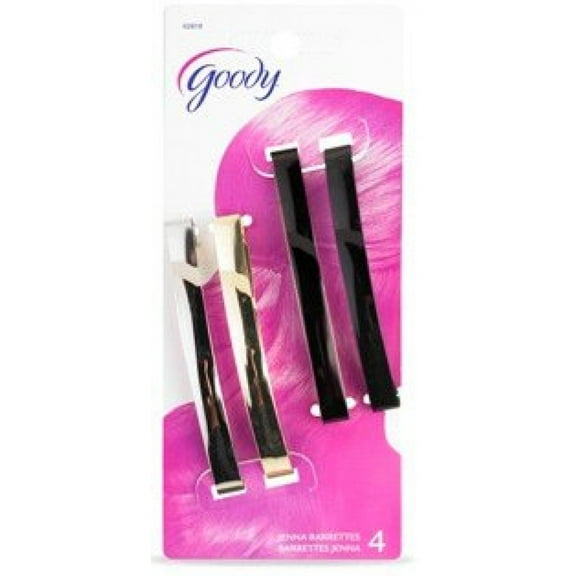 Goody Domed Tight Barrettes 3" - Assorted Colors- 4 Count - 3 Packs