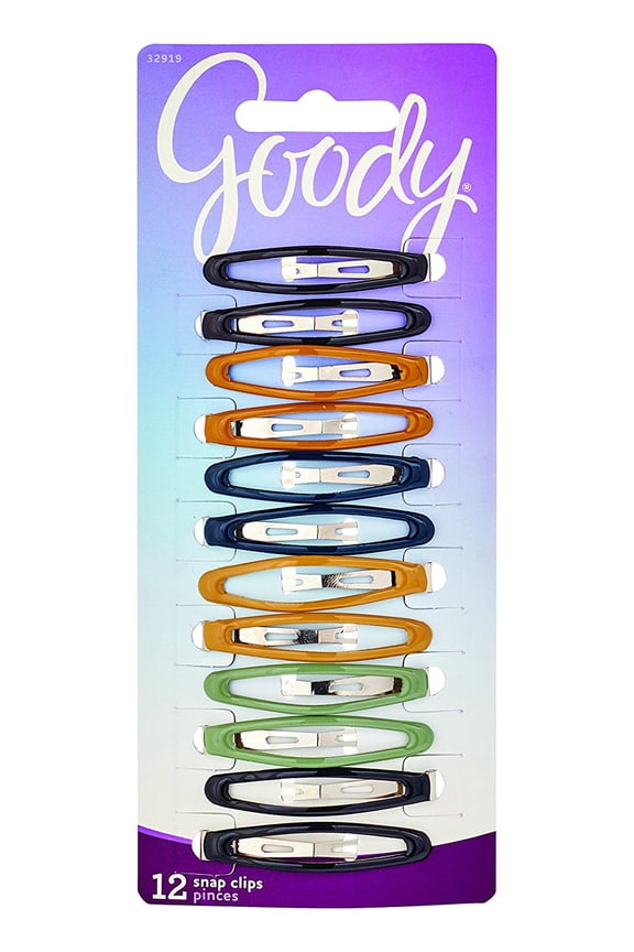 Epoxy Contour Hair Clips, Assorted Colors, 12-Count (1942344)