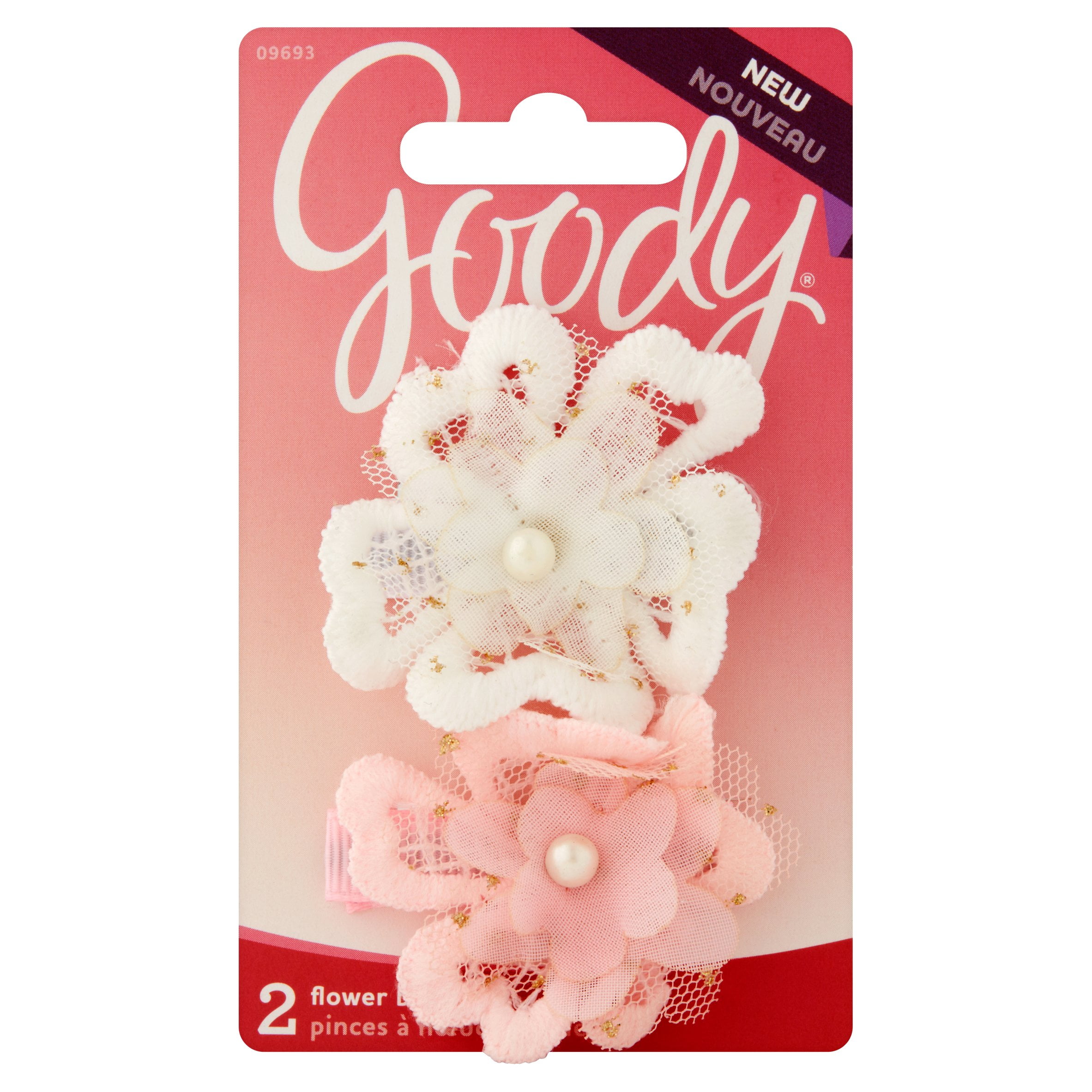 Goody Flower Barrettes, 2 count