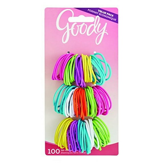 Goody Girls Small Thin Metal Elastics, 100 Count