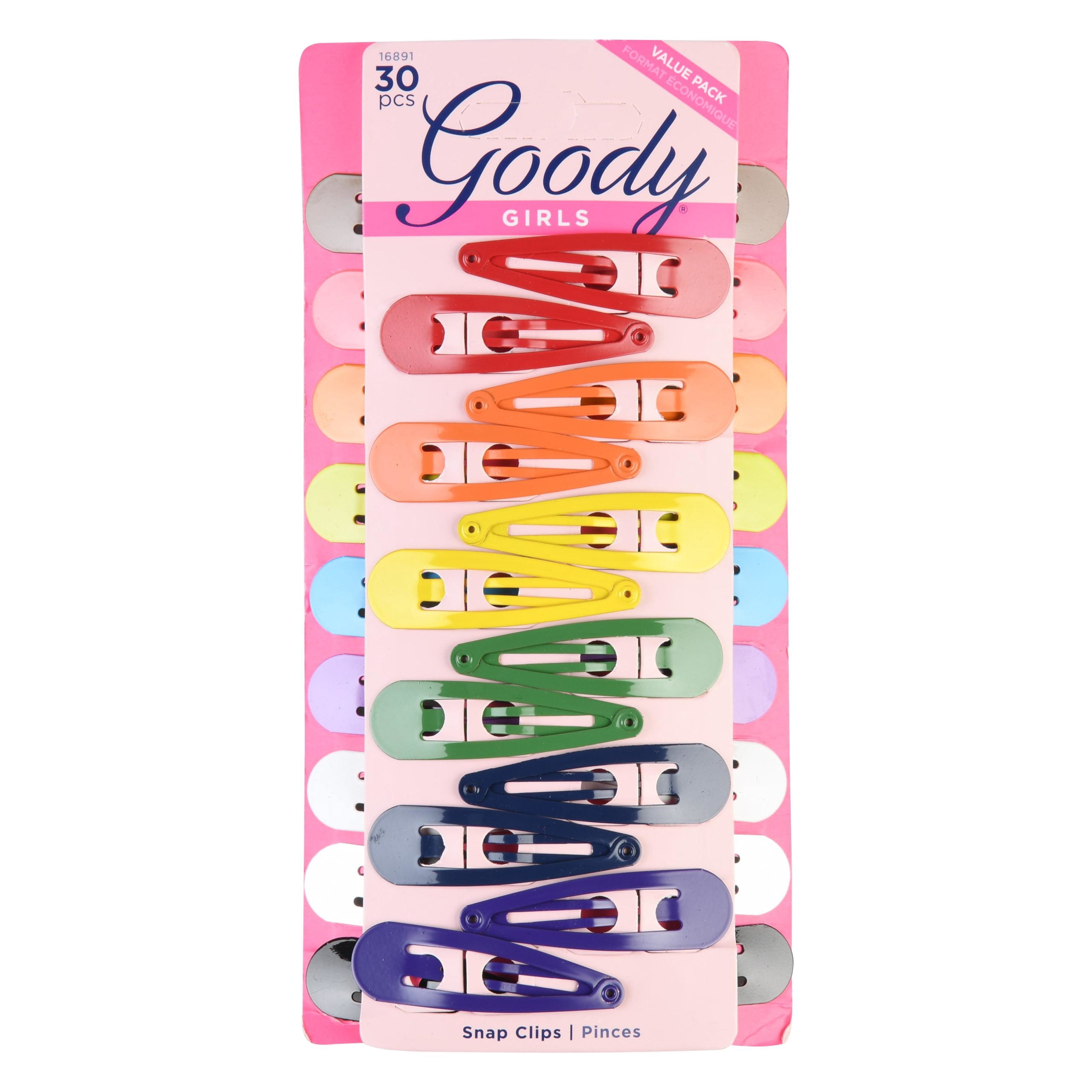 Goody Snap Clips - 30ct Girls Hair Accessories - Walmart.com