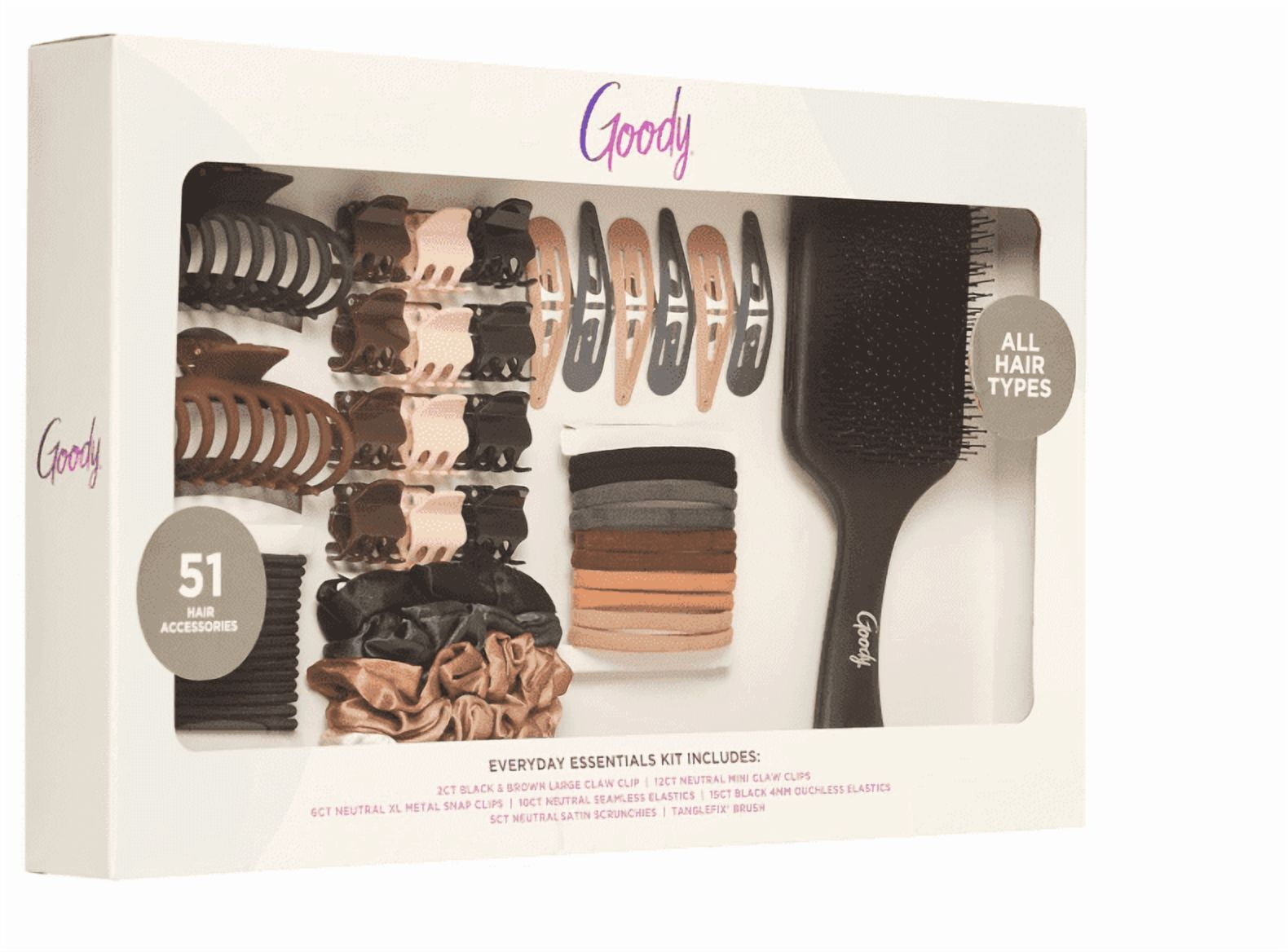 Goody Hair Accessories Kit, Everyday Essentials for Women