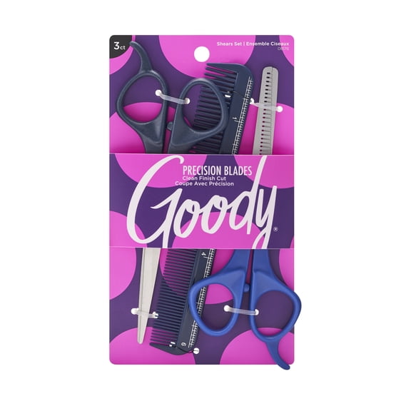 Goody New Style Kit: Hair Cutting Shears, Thinning Shears and Comb, 3 Pieces