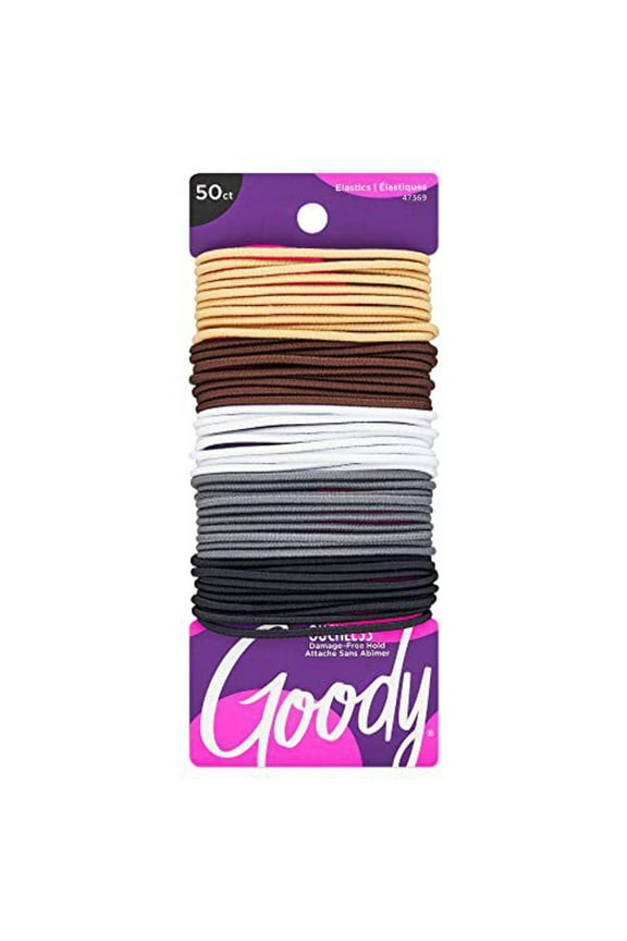 Ouchless Braided Elastics, Value Pack 50 ea