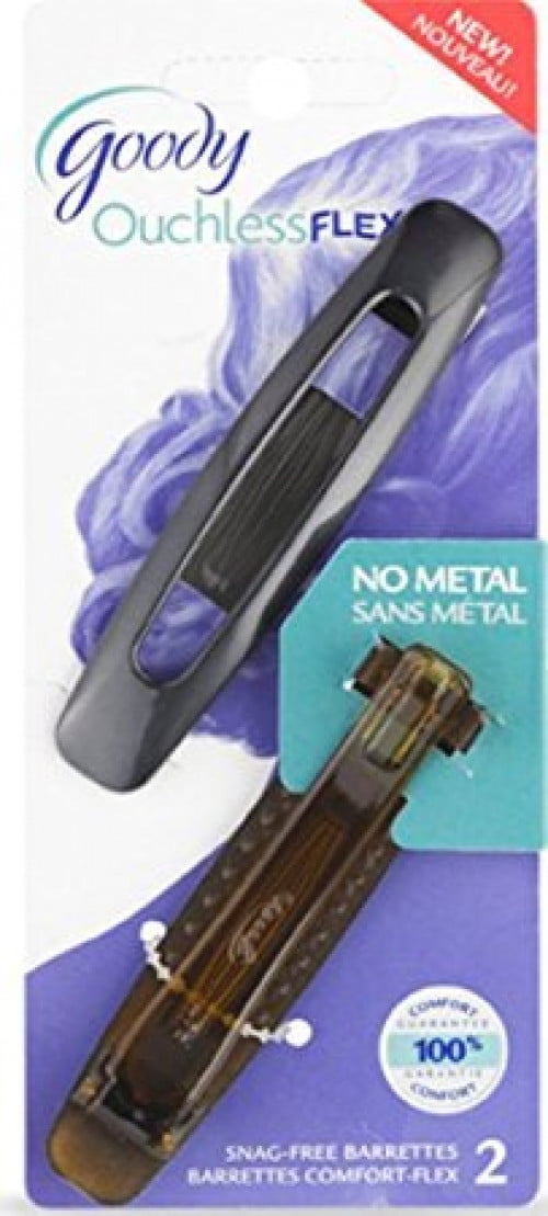 Goody Ouchless Flex Large Autoclasp Barrettes, Color Combination May