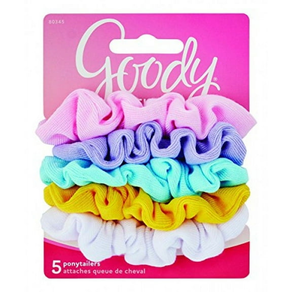 Goody Ouchless Hair Scrunchie, Colors May Vary, 5 Count (Pack of 3)