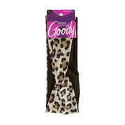 Goody Ouchless Headwraps, Fashion Headbands, Leopard Print and Black, 2 Ct