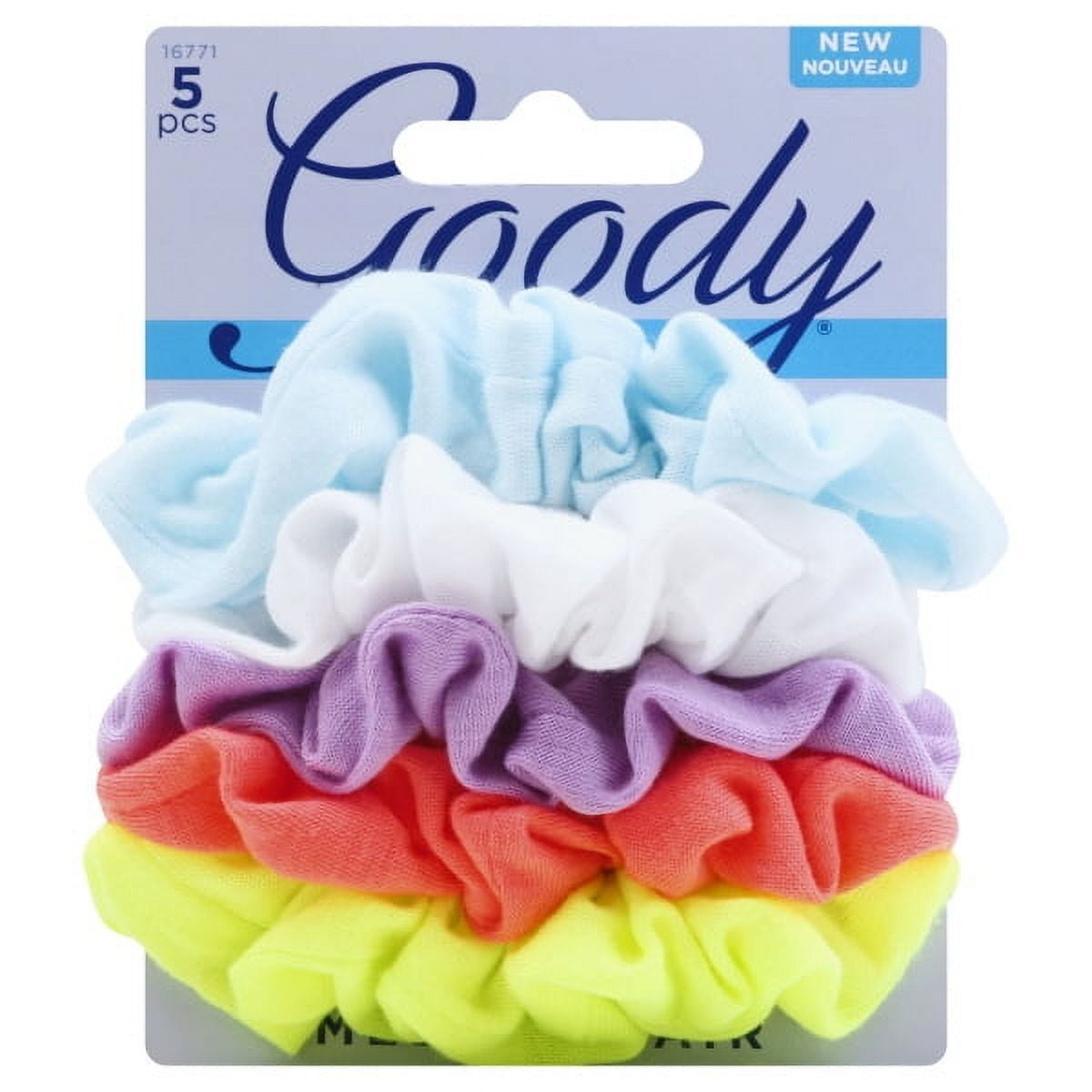 Goody® Ouchless® Scrunchies, Gentle Hair Scrunchies, Neon Lights, 8 Ct