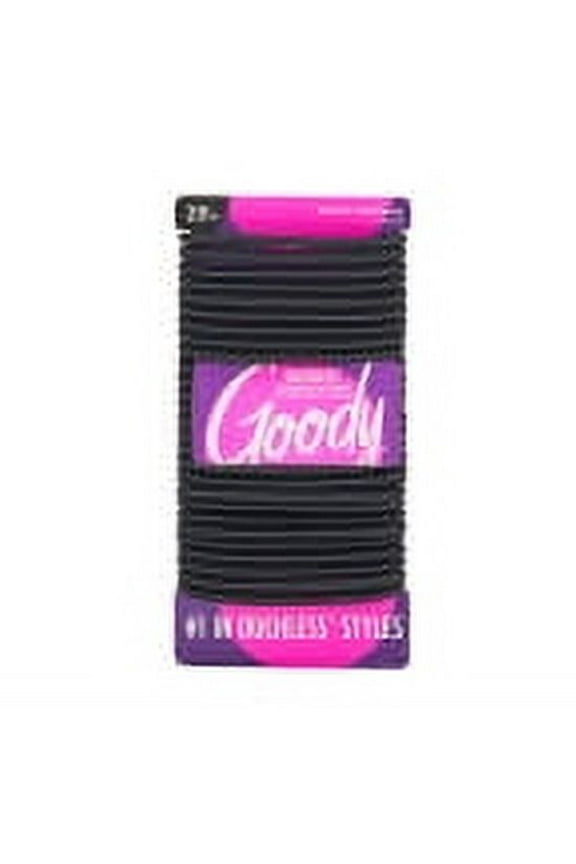 Ouchless No Metal Hair Ties Elastics Black 30Ct