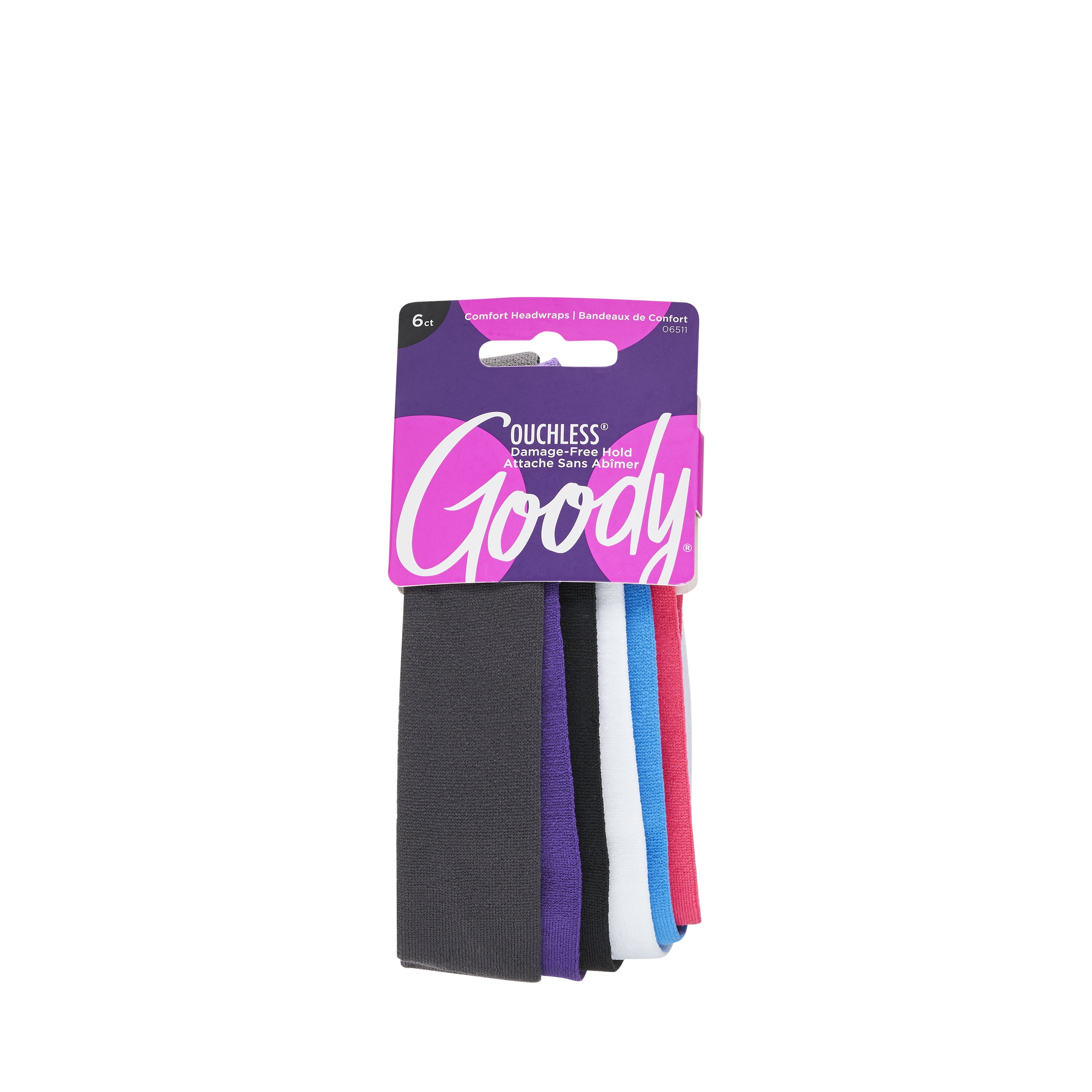 Goody Ouchless Satin Fabric Headwraps, Wide Cloth Fashion