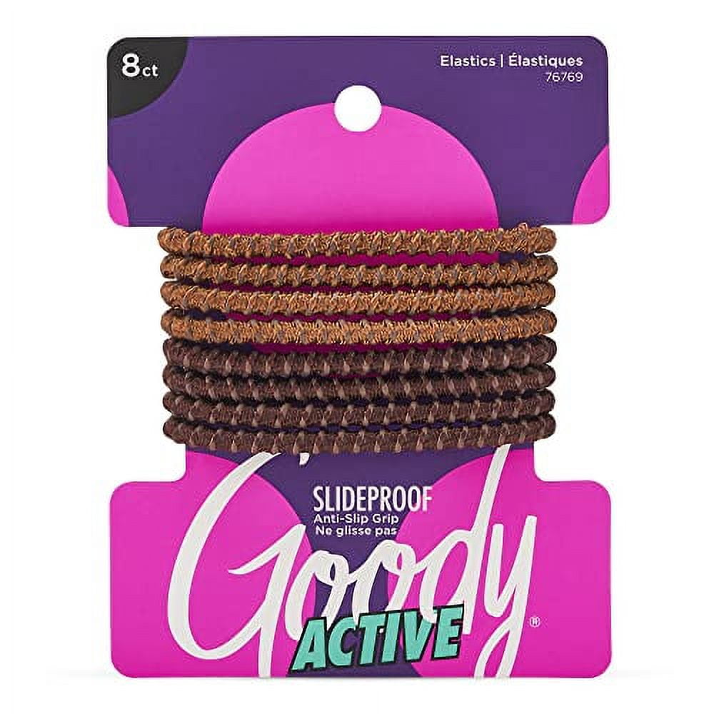 Goody Ouchless Womens Elastic Hair Tie 8 Count, Suitable for All Hair Types Pain
