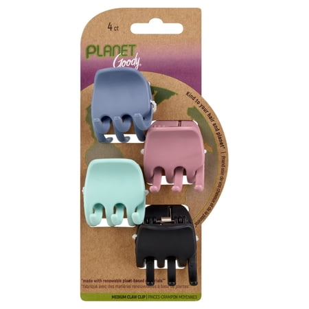Goody Planet Goody® Bright Heritage Claw Jaw Clips Assorted Colors, 4 CT