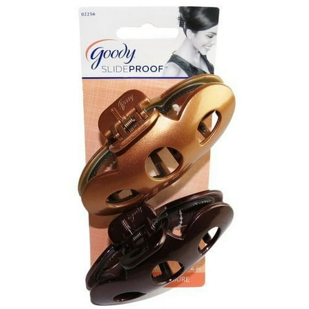 Goody Slide Proof Womens Claw Clips 2 Count colors may vary