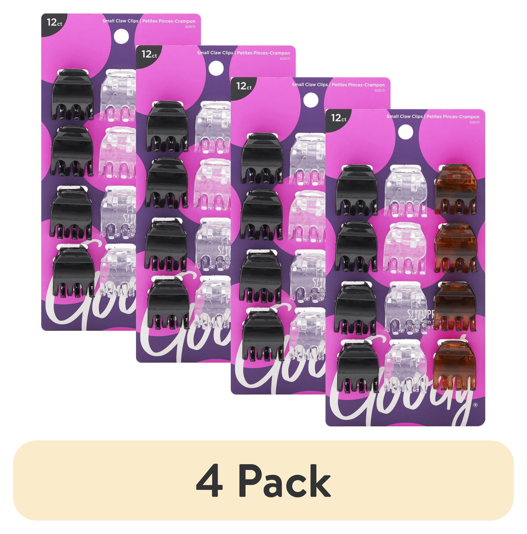 (4 pack) Goody Mini Claw Clips, Slide-proof Grip, For All Hair Types ...