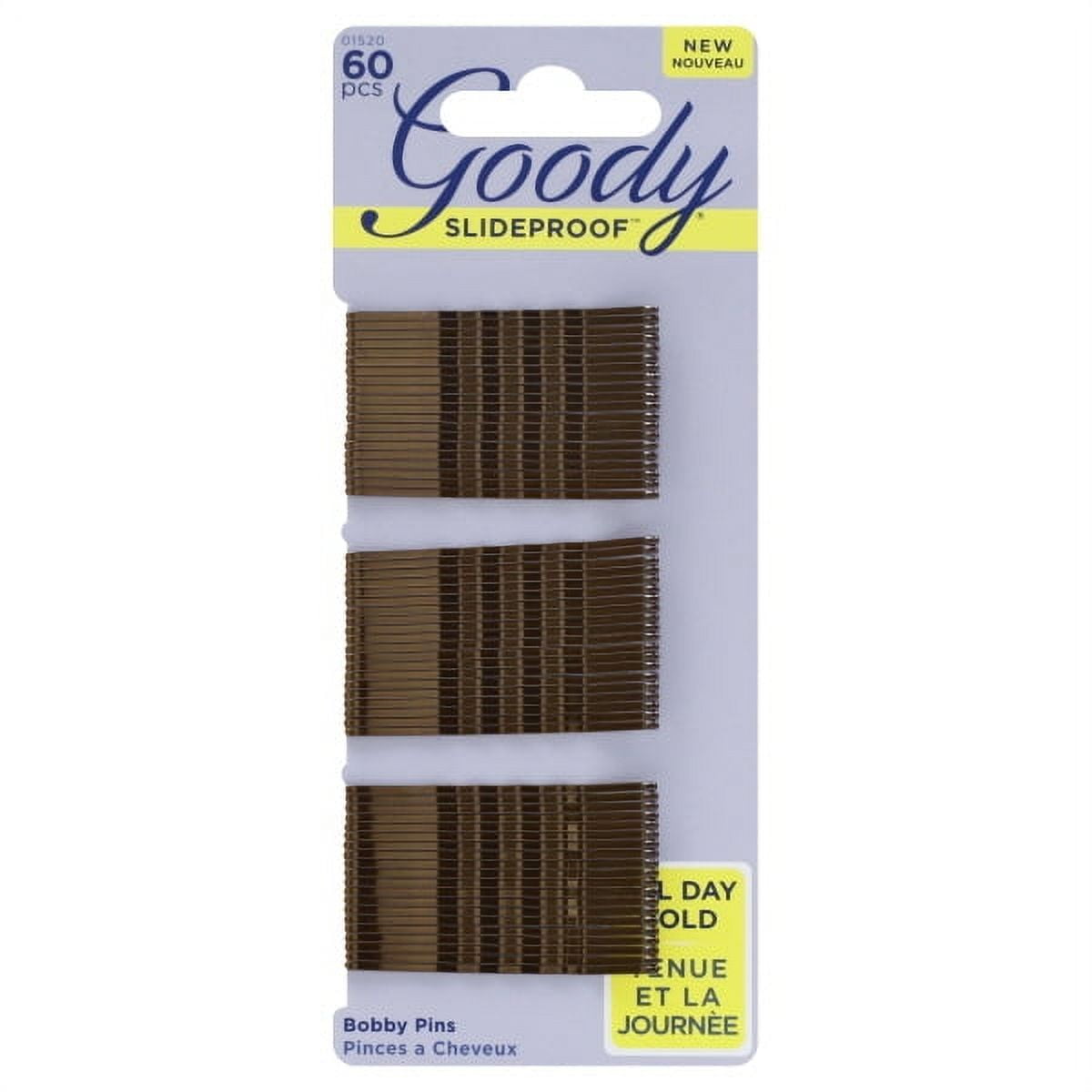 Goody Bobby Pins Brown, 45 count 6 pack