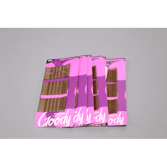 Goody Small Brown Bobby Pins, 60 Pack
