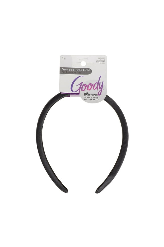 Soft Padded Headband, All Day Comfort, Black, 1 Ct