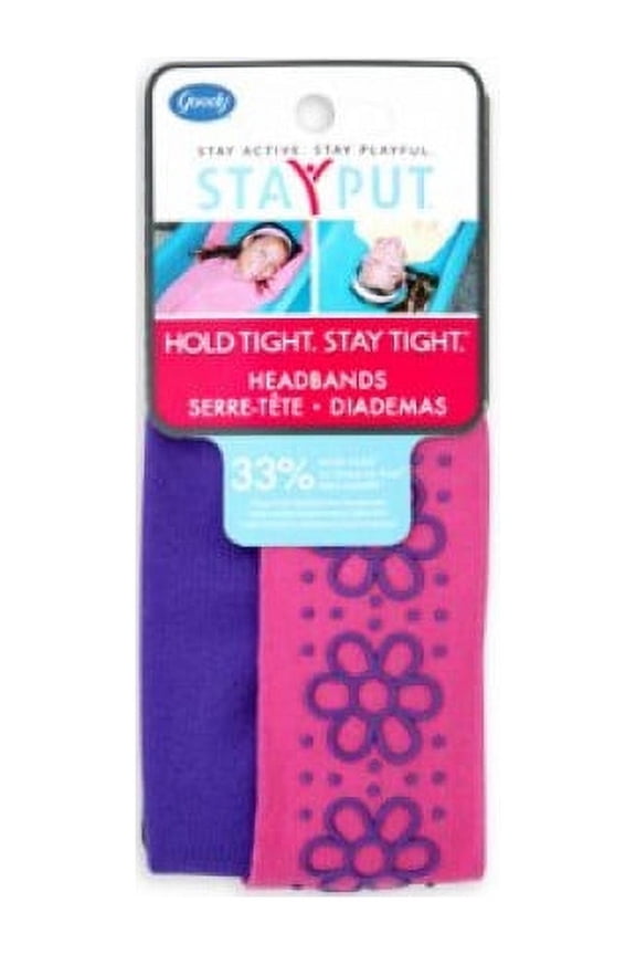 StayPut Reversible Head Bands - 2 pk. Design & Color May Very