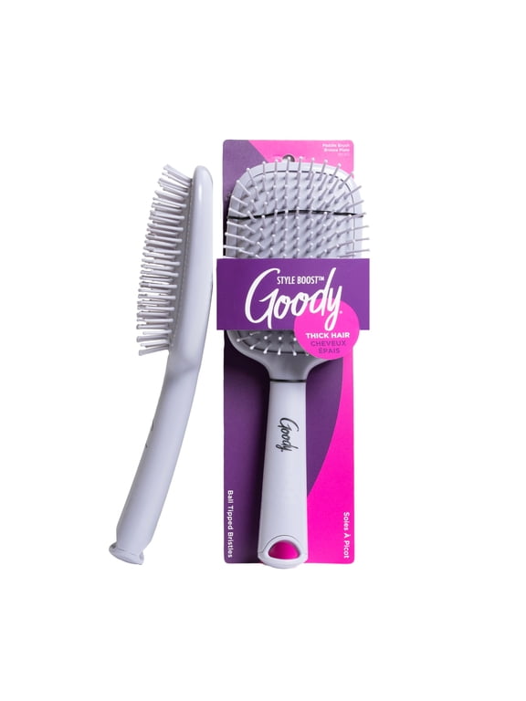 Style Boost Paddle Brush, Detangling & Styling Brush for Thick Hair, 1 Count