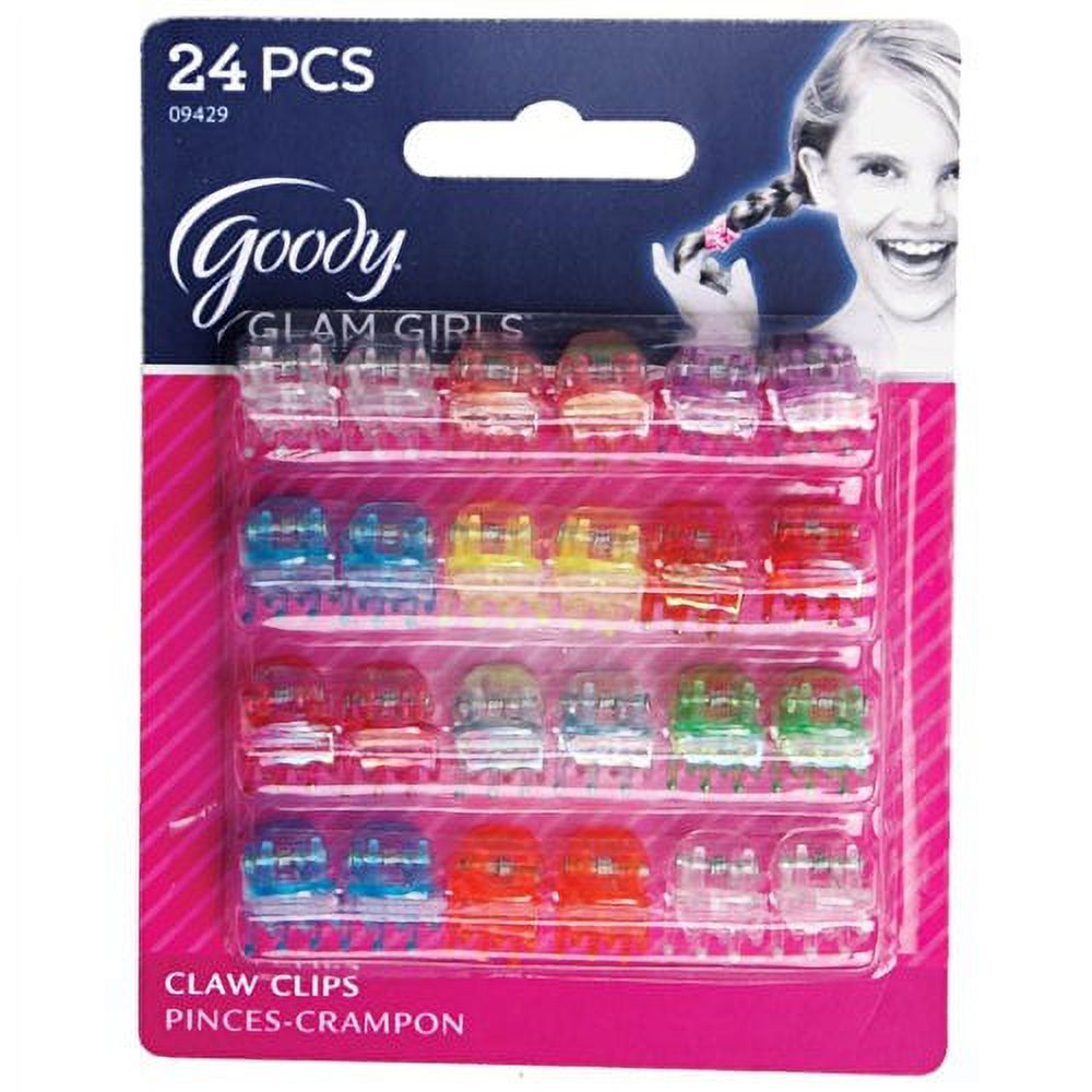 Goody Styling Essentials Girls Claw Clips Mini 24 Count - image 1 of 2
