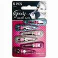 thumbnail image 1 of Goody Styling Essentials Girls Snap Clips, Glitter, - 3 Packs Of 6 Count = 18 Clips, 1 of 1
