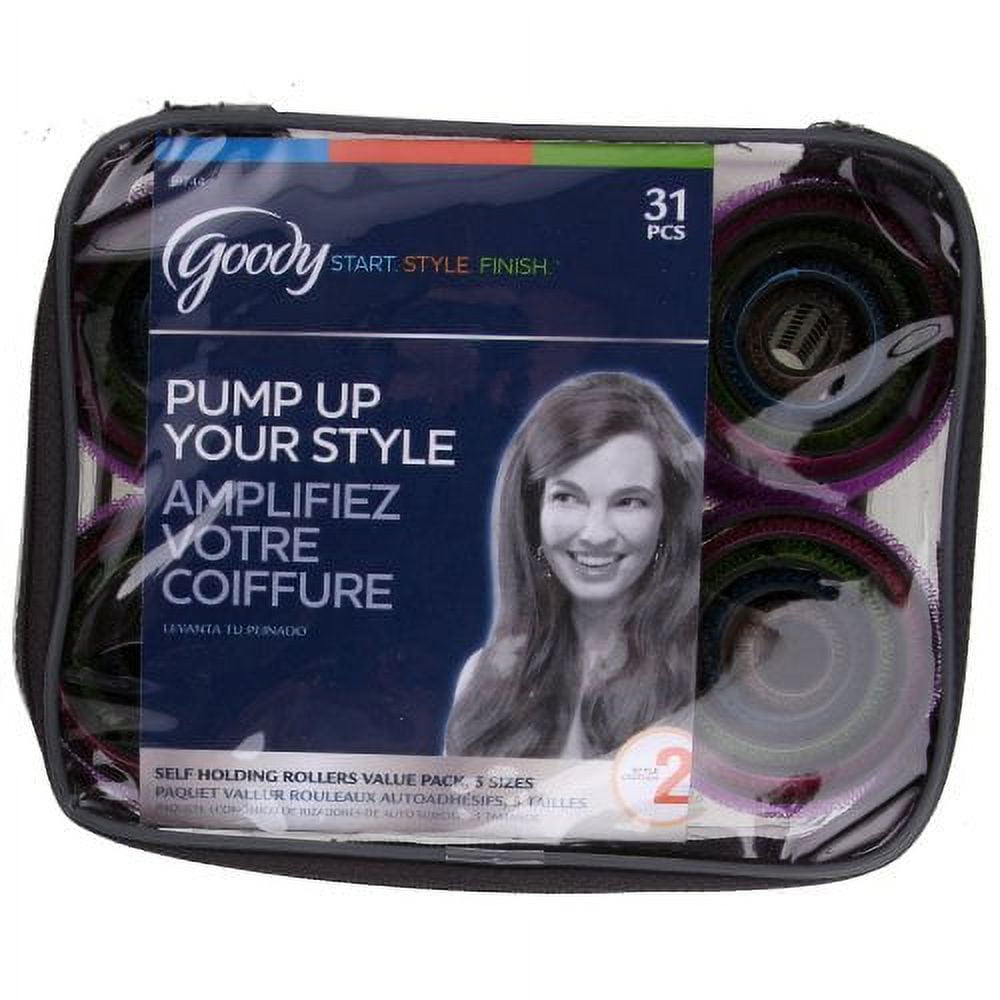 Volume Boost Self-Gripping Plastic Hair Rollers Set